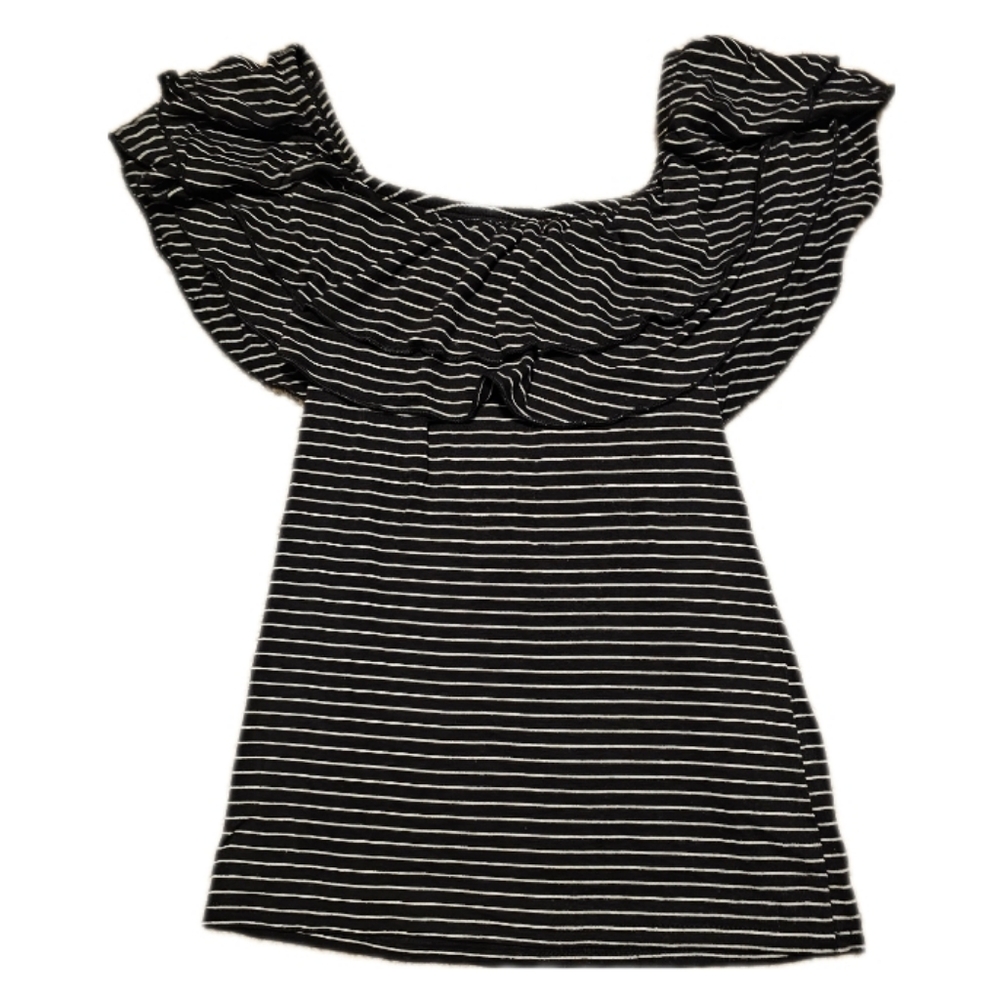 Hollister ruffle tank off shoulder medium